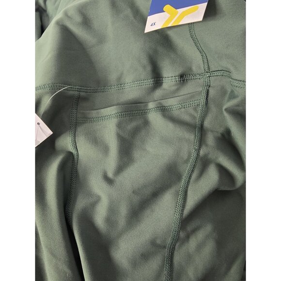 Old Navy Active Green Powersoft High Rise 7/8 Ankle Leggings Size 4X Pockets NWT - Picture 6 of 7